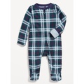 2-Way-Zip Printed Sleep & Play Footed One-Piece for Baby