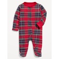 2-Way-Zip Printed Sleep & Play Footed One-Piece for Baby