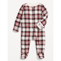 2-Way-Zip Printed Sleep & Play Footed One-Piece for Baby