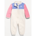 Unisex Logo-Graphic Snap-Button Front One-Piece for Baby