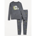 Gender-Neutral Graphic Snug-Fit Pajama Set for Kids