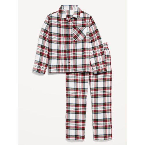 올드네이비 Gender-Neutral Printed Button-Front Pajama Set for Kids