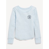 Long-Sleeve Logo-Graphic Thermal-Knit T-Shirt for Girls Hot Deal