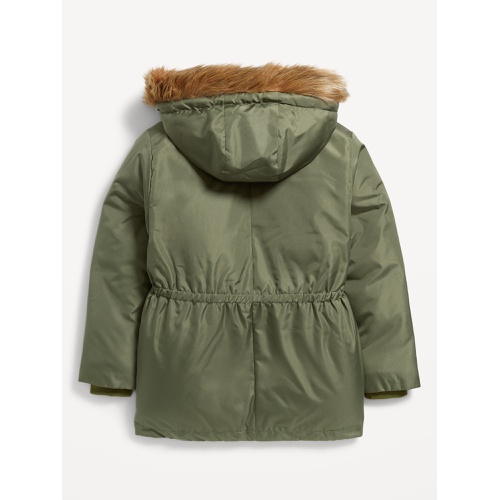 올드네이비 Water-Resistant Sherpa-Lined Hooded Parka Coat for Girls Hot Deal