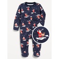 2-Way-Zip Printed Sleep & Play Footed One-Piece for Baby