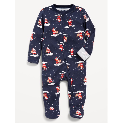 올드네이비 2-Way-Zip Printed Sleep & Play Footed One-Piece for Baby