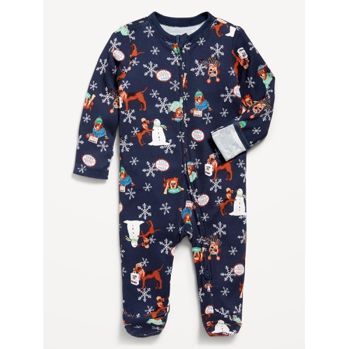 올드네이비 2-Way-Zip Printed Sleep & Play Footed One-Piece for Baby