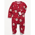 2-Way-Zip Printed Sleep & Play Footed One-Piece for Baby