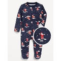 2-Way-Zip Printed Sleep & Play Footed One-Piece for Baby