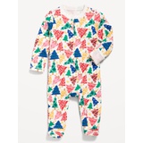 2-Way-Zip Printed Sleep & Play Footed One-Piece for Baby