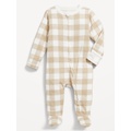 2-Way-Zip Printed Sleep & Play Footed One-Piece for Baby