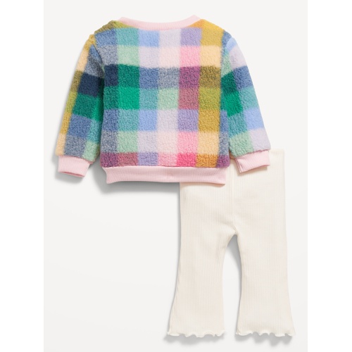 올드네이비 Sherpa Sweatshirt and Ribbed Leggings Set for Baby Hot Deal