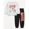 Marvel Unisex Graphic Sweatshirt and Sweatpants Set for Toddler