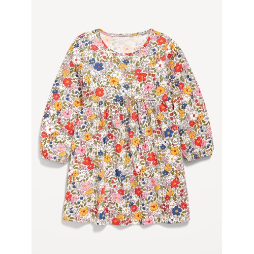 올드네이비 Printed Jersey-Knit Long-Sleeve Dress for Toddler Girls