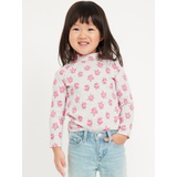 Printed Long-Sleeve Mock-Neck Top for Toddler Girls Hot Deal