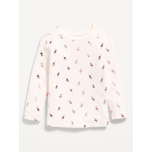 올드네이비 Printed Long-Sleeve T-Shirt for Toddler Girls Hot Deal