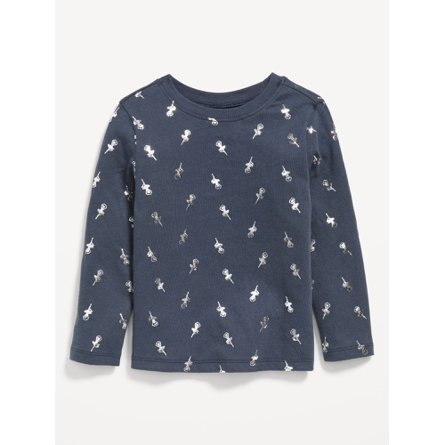 올드네이비 Printed Long-Sleeve T-Shirt for Toddler Girls Hot Deal