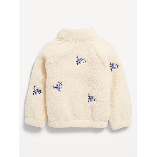 올드네이비 Long-Sleeve Half-Zip Embroidered Sweater for Toddler Girls Hot Deal