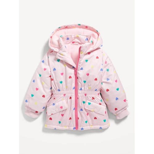 올드네이비 Water-Resistant Cinched-Waist Snow Jacket for Toddler Girls