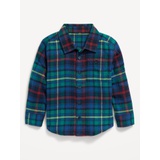 Cozy Long-Sleeve Plaid Pocket Shirt for Toddler Boys Hot Deal