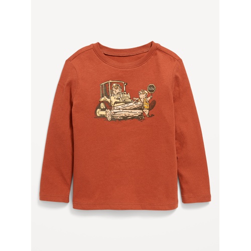 올드네이비 Long-Sleeve Graphic T-Shirt for Toddler Boys Hot Deal