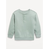 Oversized Crew-Neck Henley Sweater for Toddler Boys Hot Deal