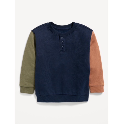 올드네이비 Oversized Crew-Neck Henley Sweater for Toddler Boys Hot Deal