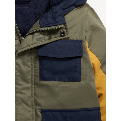 올드네이비 Water-Resistant Color-Block Snow Jacket for Toddler Boys