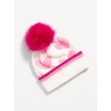 Printed Pom-Pom Beanie for Girls Hot Deal