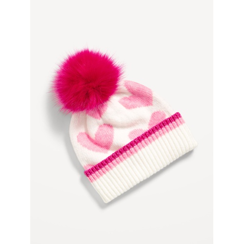 올드네이비 Printed Pom-Pom Beanie for Girls Hot Deal