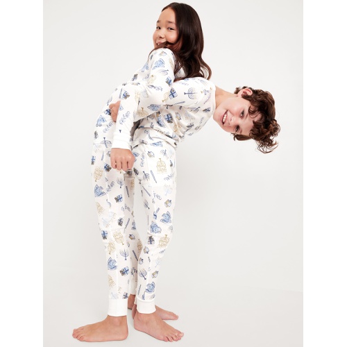 올드네이비 Gender-Neutral Graphic Snug-Fit Pajama Set for Kids