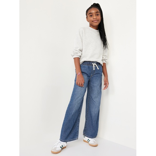 올드네이비 High-Waisted Baggy Wide-Leg Pull-On Jeans for Girls