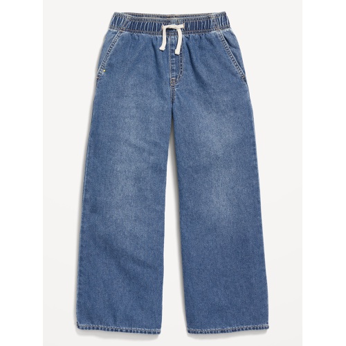 올드네이비 High-Waisted Baggy Wide-Leg Pull-On Jeans for Girls