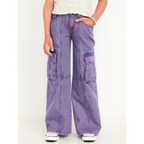 High-Waisted Super Baggy Wide-Leg Cargo Jeans for Girls