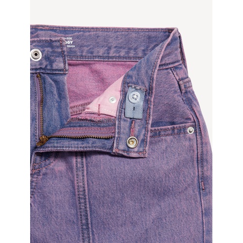 올드네이비 High-Waisted Super Baggy Wide-Leg Cargo Jeans for Girls