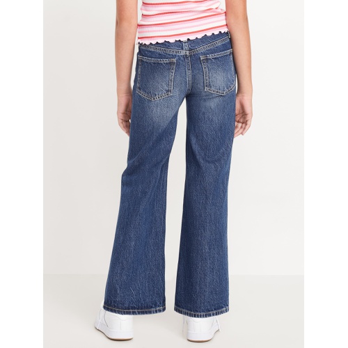 올드네이비 High-Waisted Baggy Ripped Wide-Leg Jeans for Girls