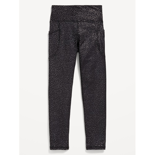 올드네이비 High-Waisted PowerSoft Side-Pocket Leggings for Girls