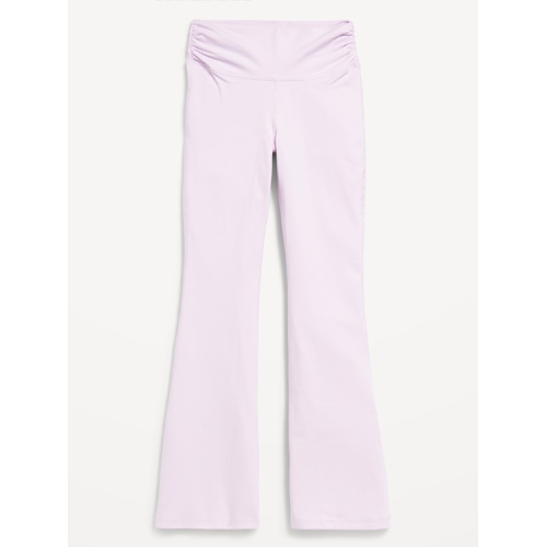 올드네이비 High-Waisted PowerChill Side-Ruched Flared Leggings for Girls