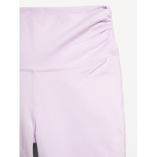 올드네이비 High-Waisted PowerChill Side-Ruched Flared Leggings for Girls