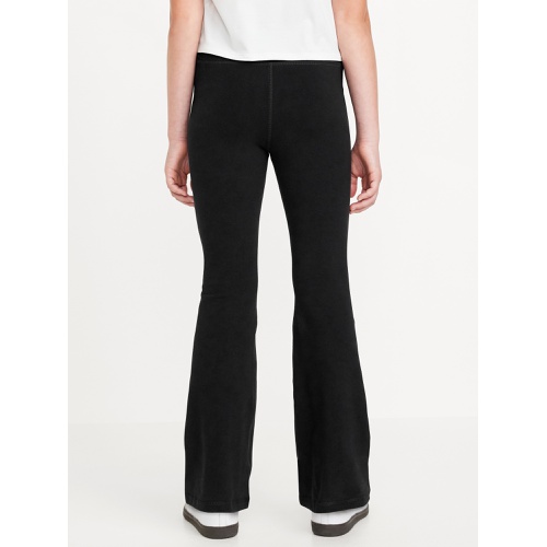 올드네이비 High-Waisted PowerChill Side-Ruched Flared Leggings for Girls