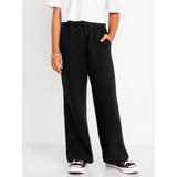 High-Waisted Straight-Leg Fleece Pants for Girls