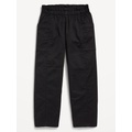 Loose Ruffle-Trim Pull-On Pants for Girls