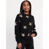 SoSoft Printed Shaker-Stitch Sweater for Girls