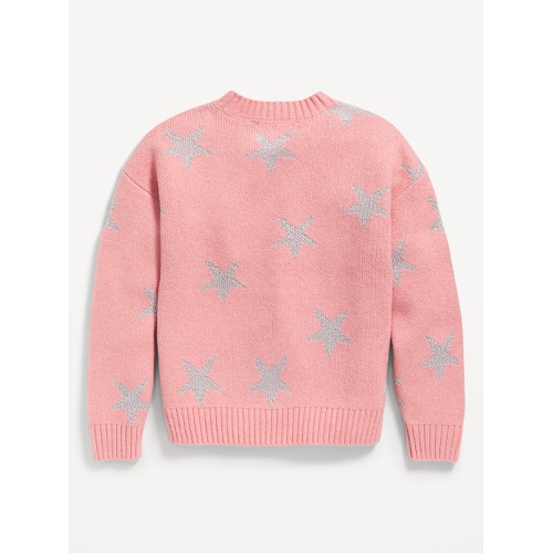 올드네이비 SoSoft Printed Shaker-Stitch Sweater for Girls