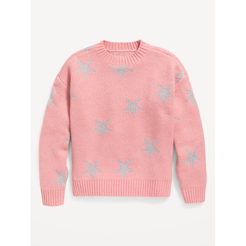 올드네이비 SoSoft Printed Shaker-Stitch Sweater for Girls