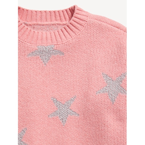 올드네이비 SoSoft Printed Shaker-Stitch Sweater for Girls