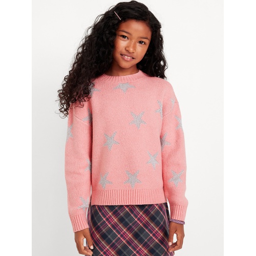 올드네이비 SoSoft Printed Shaker-Stitch Sweater for Girls