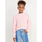 Cozy Mock-Neck Chenille Sweater for Girls