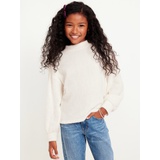 Cozy Mock-Neck Chenille Sweater for Girls