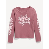 Long-Sleeve Graphic T-Shirt for Girls Hot Deal